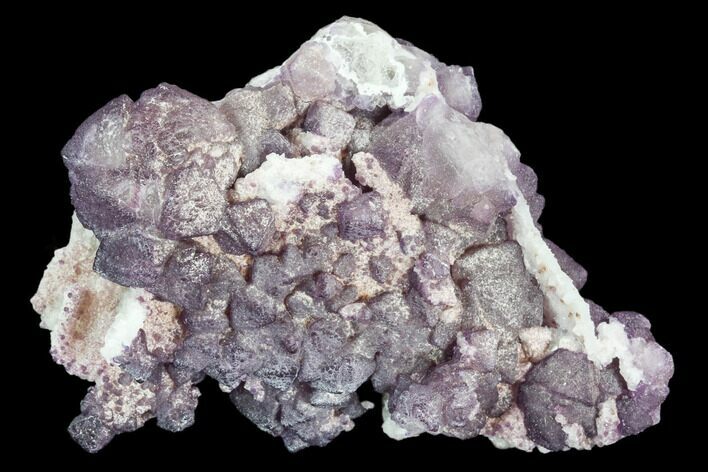 Purple Fluorite on Quartz Epimorphs - Arizona #103557